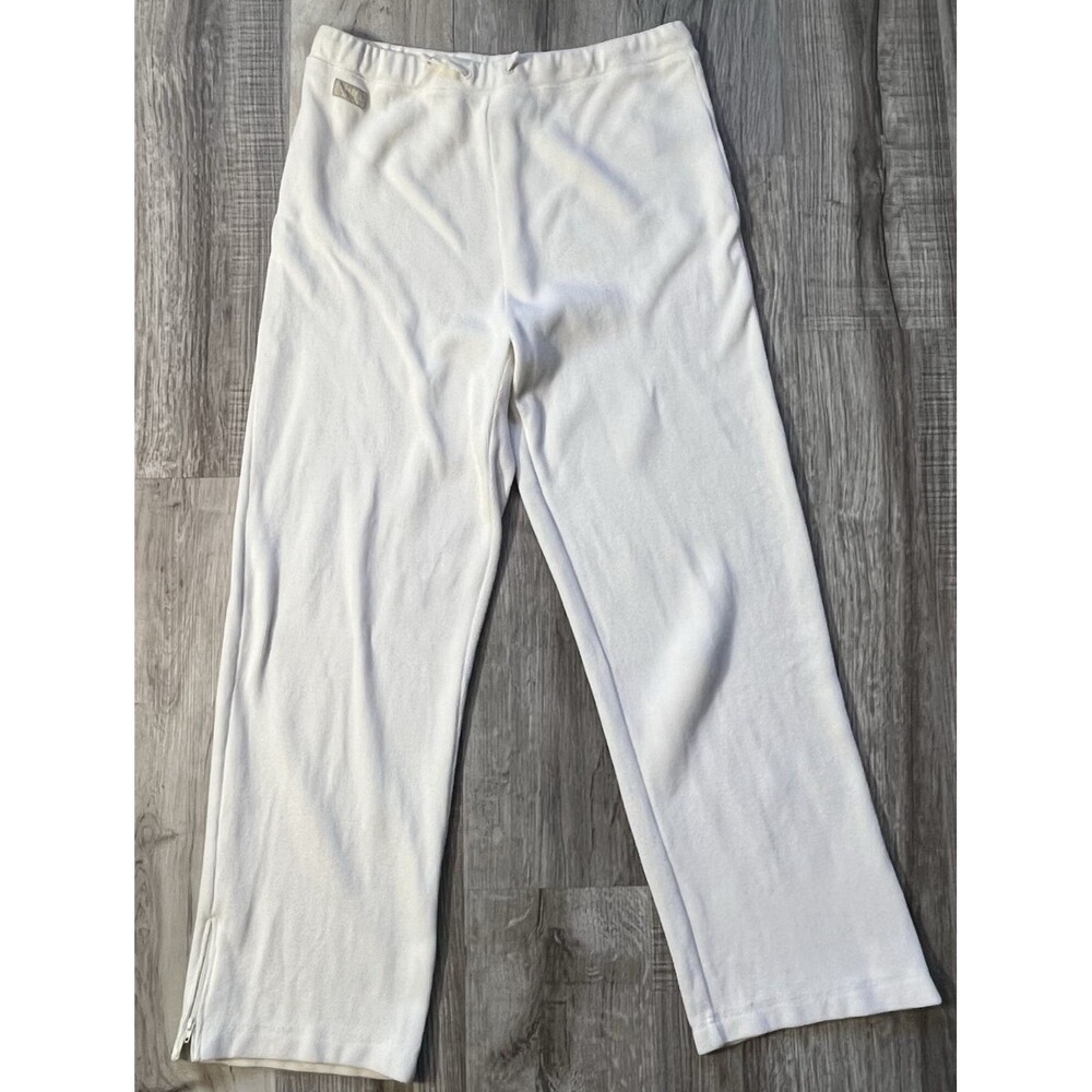 Lauren Ralph Lauren Sweatpants Women Large Ankle Zip Athleisure Comfort Core